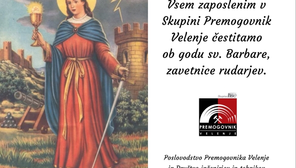 Čestitka ob godu s. Barbare